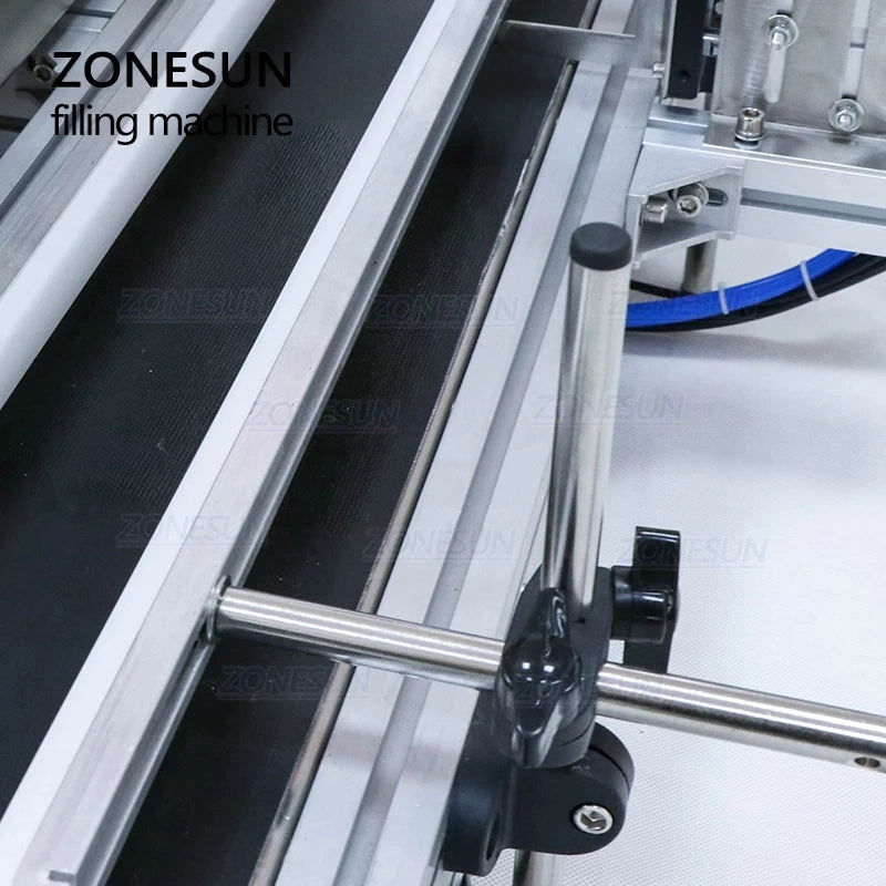 ZONESUN Desktop CNC Diaphragm Pump Liquid Filling Machine With Conveyor
