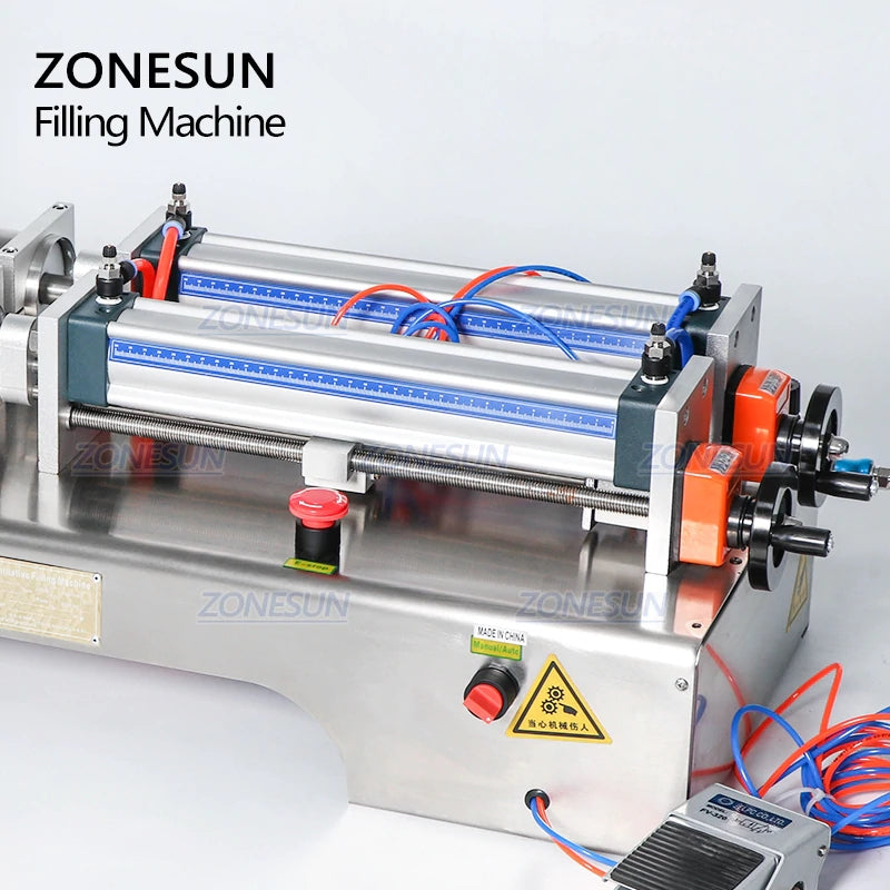 ZONESUN 2 Nozzles Full Pneumatic Liquid Olive Oil Filling Machine