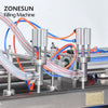 ZONESUN 2 Nozzles Full Pneumatic Liquid Olive Oil Filling Machine