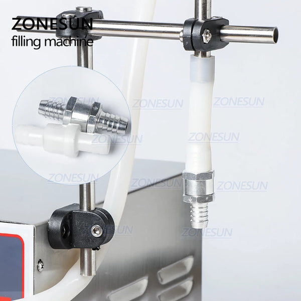 ZONESUN GFK-17A 20-10000ml Semi Automatic Diaphragm Pump Liquid Filling Machine