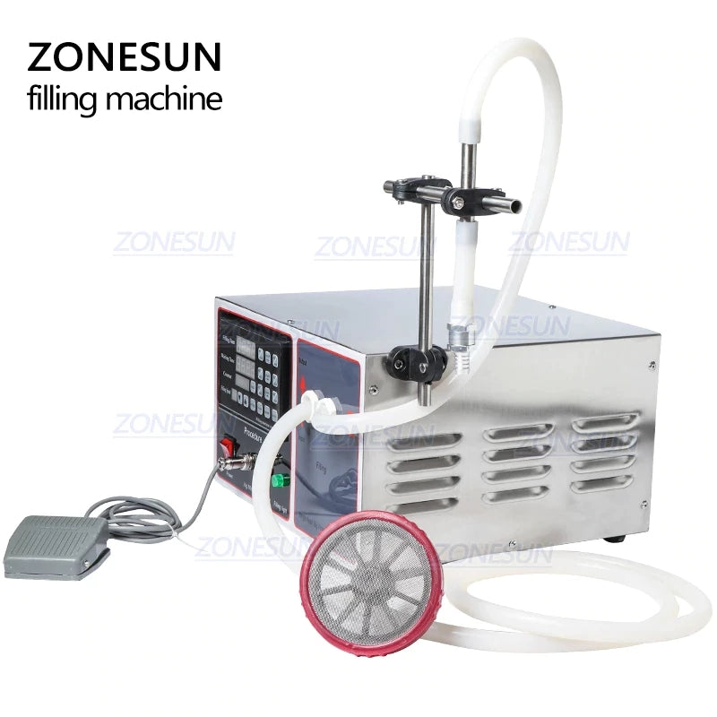 ZONESUN GFK-17A 20-10000ml Semi Automatic Diaphragm Pump Liquid Filling Machine