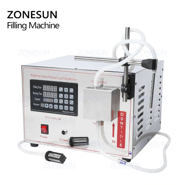 ZONESUN GZ-YG1 1-5000ml Semi Automatic Magnetic Pump Liquid Filling Machine