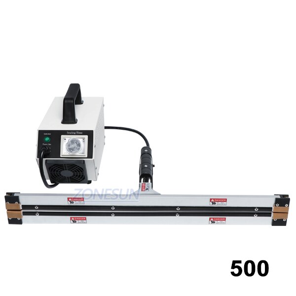 ZONESUN 300/400/500/600mm Instantaneous Hot Pliers Sealing Machine - 500mm / 110V - 500mm / 220V