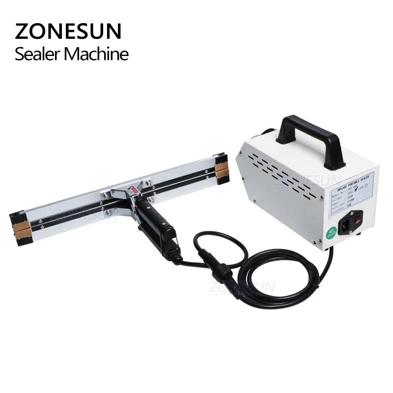 ZONESUN 300/400/500/600mm Instantaneous Hot Pliers Sealing Machine