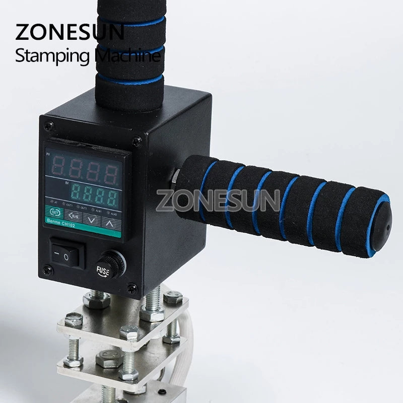 Hand Help Stamp Machine ZONESUN H810 5x7 8x10 10x13cm Handheld Stamping Machine