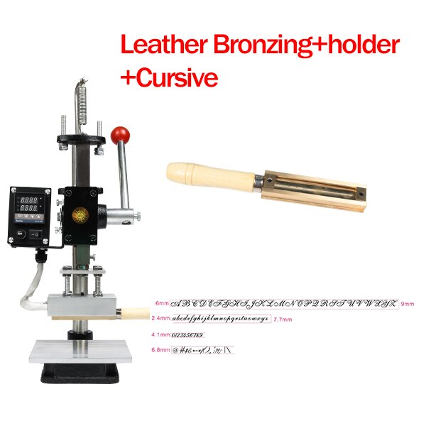 ZONESUN Custom Manual Hot Foil Stamping Embossing Creasing Machine - Machine with CURSIVE