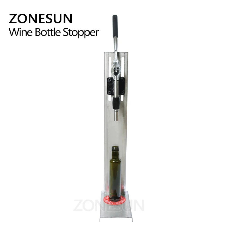 ZONESUN 20-24mm Manual Stainless Steel Wine Corking Capping Machine