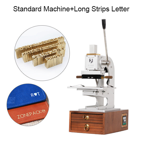 ZONESUN WT-90XTS Infrared Locator Multifunction Hot Foil Stamping Machine With Drawers - Machine With Long Strips Letter / 110V - Machine With Long Strips Letter / 220V