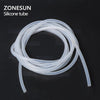 ZONESUN PJ-GZ3 Length 2m Inside Diameter 3mm Silicone Pipe Tube Rubber Hose For Filling Machine