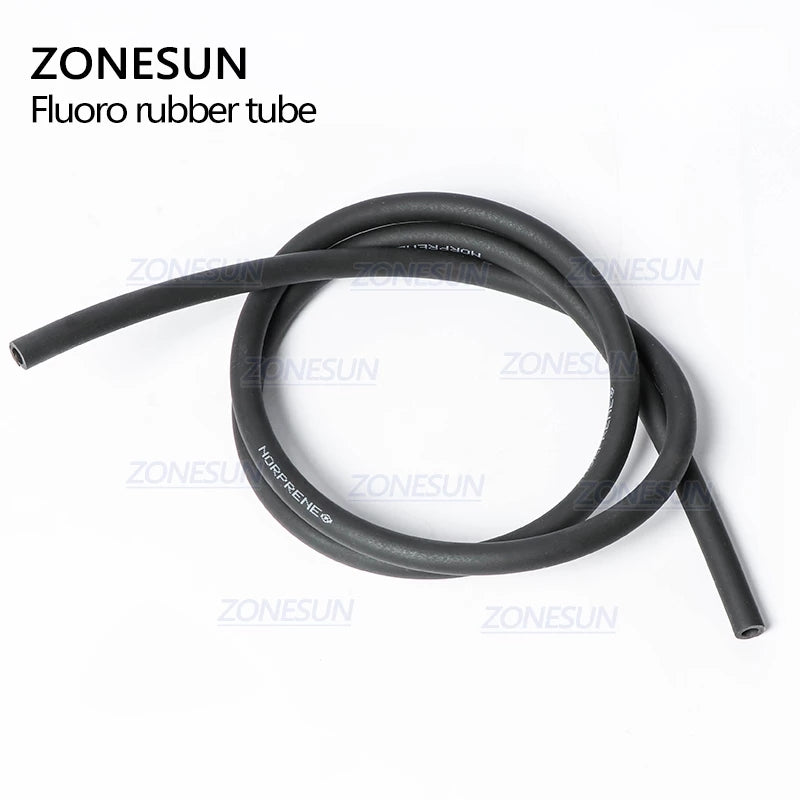 ZONESUN PJ-GZ6 Length 2m Inside Diameter 6mm Fluorine Rubber Pipe Tube For Filling Machine