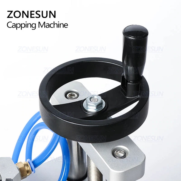 ZONESUN 13/15/20mm Pneumatic Penicillin Bottle Plastic And Aiuminium Capping Machine