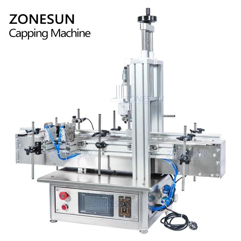 ZONESUN ZS-XG1870D Custom Size Pneumatic Automatic Cap Pressing Machine