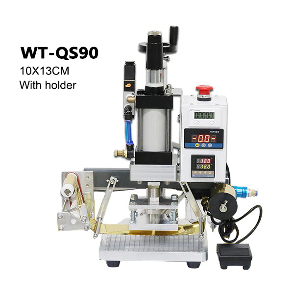 ZONESUN ZS-QS90 Pneumatic Hot Stamping Machine - With Holder / 110V - With Holder / 220V
