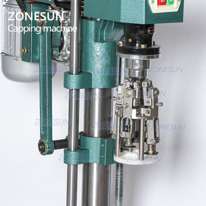ZONESUN ROPP Cap Crimping Machine Soybean Sauce Wine Soda Water Bottle ...