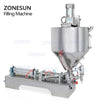 ZONESUN Pneumatic Single Nozzle Paste Filling Machine With Mixer And Heater