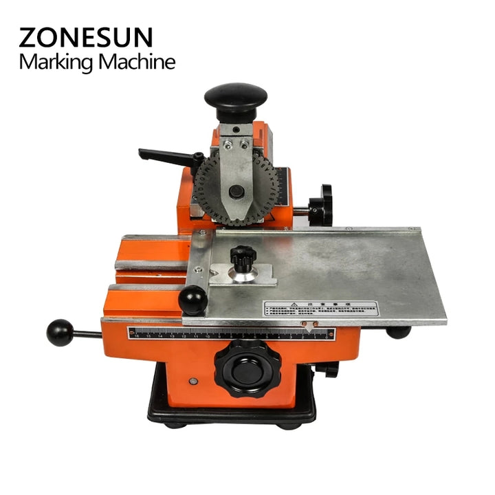 ZONESUN ZX‑360 Manual Metal Nameplate Embossing Machine