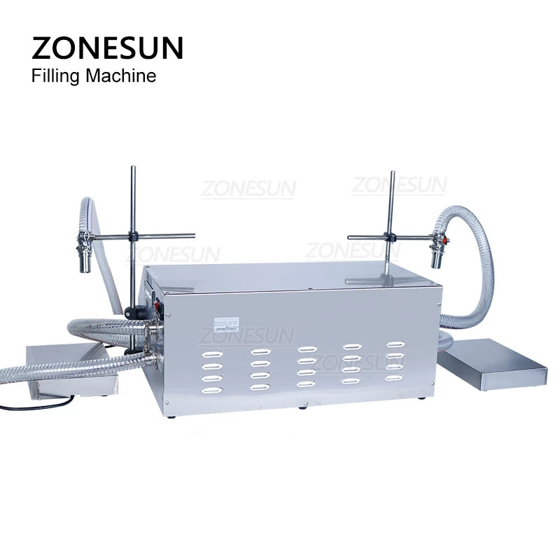 ZONESUN ZS-DP432W 2 Nozzles Big Flow Diaphragm Pump Liquid Weighing Filling Machine