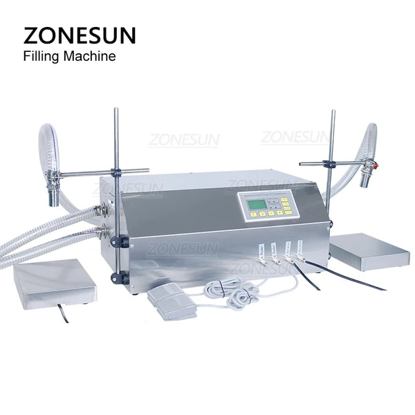 ZONESUN ZS-DP432W 2 Nozzles Big Flow Diaphragm Pump Liquid Weighing Filling Machine