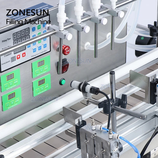 ZONESUN ZS-DTDP-4P Automatic 4 Nozzles Diaphragm Pump Liquid Filling Machine