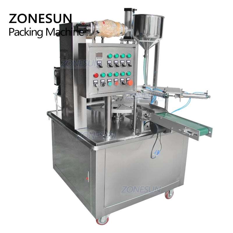 ZONESUN ZS-GF900I Automatic Liquid Filling Cup Sealing Machine