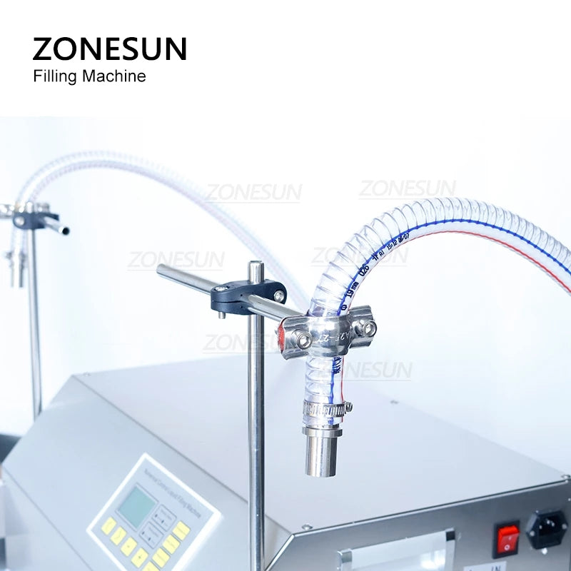 ZONESUN ZS-GP262W 150-18000ml 2 Heads Gear Pump Liquid Filling And Weighing Machine