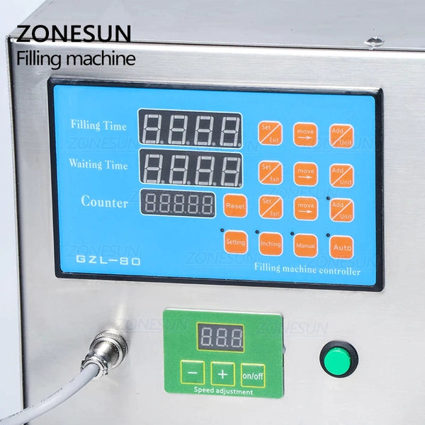ZONESUN ZS-YT80 3-2500ml Semi Automatic Peristaltic Pump Liquid Filling Machine