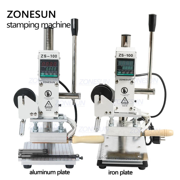ZONESUN ZS-100 5x10cm Manual Hot Foil Stamping Machine