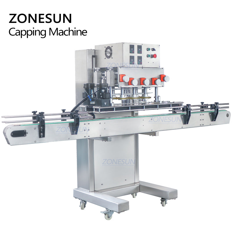 ZONESUN ZS-XG440B 20-100mm Fliptop Spray Twist Off Pneumatic Capping Machine