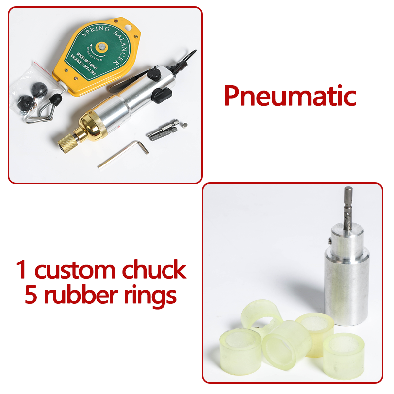 ZONESUN Electric Pneumatic Manual Capping Machine Set - Pneumatic Machine / Custom / Pneumatic