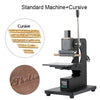 ZONESUN WT-90XTS Manual Hot Foil Stamping Machine With Infrared Locator - Machine With CURSIVE / Black / 110V - Machine With CURSIVE / Black / 220V