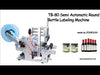 Máquina etiquetadora semiautomática de botellas redondas ZONESUN TB-80 para botellas de vino y agua potable