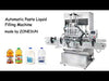 ZONESUN Automatic Four Nozzles Ketchup Paste Cream Filling Machine Servo Sauce Shampoo Liquid Filler Pneumatic Diaphragm Pump