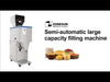ZONESUN 20-5000g Semi-automatic Granule Powder Filling Weighing Machine Tea Food Grain Filling Packing Machine