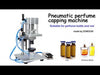 ZONESUN 13/15/18/20mm Pneumatic Perfume Vial Aluminum Plastic Capping Machine