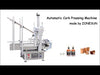 ZONESUN ZS-XG1870D1 Pneumatic Automatic Wooden Cork Feeding Pressing Machine Desktop Capping Machine for Glass Wine Bottle