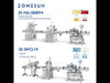 ZONESUN ZS-FAL180R9/ZS-DPCL1 Línea de producción de etiquetado, tapado