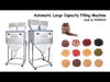 ZONESUN Semi Automatic Double Heads Powder Grain Wolfberry Tea Bag Vibration Weighing Filling Machine
