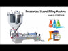 ZONESUN ZS-GTP1 Pressurized Paste Filling Machine for Viscous Liquid Honey Sauce Cosmetic Gel Cream Food Beverage Machinery