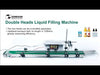 ZONESUN ZS-DPYT200L Automatic Water Milk Liquid Bottle Vial Double Heads Filling Machine With Longer Conveyor