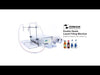 ZONESUN ZS-DP622W semi-automático desinfetante para as mãos perfume shampoo pesagem máquina de enchimento bicos duplos enchimento de garrafa de água