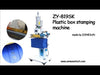 ZONESUN ZY-819K2 Máquina de estampagem a quente pneumática de folha semi-automática máquina de impressão de impressão em relevo logotipo personalizado 110V/220V