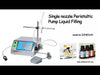 ZONESUN Peristaltic Pump Bottle Water Filler Liquid Vial Desk-top Filling Machine for Juice Beverage Milk Drink Oil Perfume