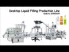 ZONESUN 4 Nozzles Liquid Filling Capping Round Bottle Labeling Machine With Cap Feeder