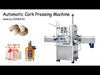 ZONESUN Automatic Cap Press Wine Bottle Wooden Cork Capping Machine