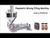 Máquina de llenado de pasta neumática ZONESUN con mezclador