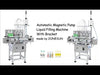 ZONESUN ZS-DTMP4M Automatic Liquid Essential Oil Lotion Vial Four Diving Heads Filling Machine With Bracket