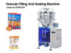 ZONESUN Automatic Chip Granule Biscuit Rice Weighing Filling And Sealing Machine 10 Heads Bag Forming Powder Packing Machine