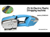 ZONESUN DJ16 Máquina automática de bateria elétrica mais barata Máquina elétrica de cintagem de plástico Ferramenta de cintagem de bateria