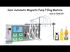 ZONESUN ZS-YTMP4S Semi-Automática Quatro Cabeças Tinta de Óleo Essencial Cosmética Garrafa de Água Líquida Máquina de Enchimento de Bomba Magnética