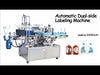 ZONESUN ZS-TB300 Automatic Double Size Tube Sticker Water Flat Bottle Labeling Machine For Bottles